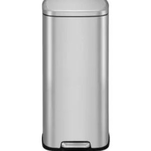 CESTO BASURA CUADRADO 30 LITROS DE ACERO INOXIDABLE