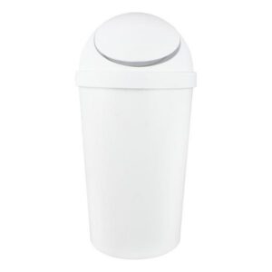 CESTO DE BASURA 11.4 L BLANCO CON TAPA DE BALANCIN