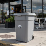 CESTO DE BASURA 145 LITROS GRIS 8904GR