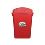 CESTO DE BASURA 65 LITROS ROJO 8369RJ