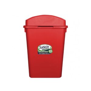 CESTO DE BASURA 65 LITROS ROJO 8369RJ