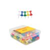 CHINCHES PUSH PINS COLORES CON 100 PZS