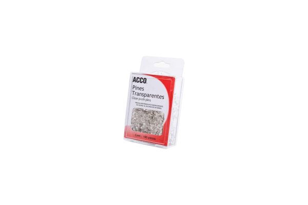 CHINCHES PLASTICAS TRANSPARENTES P1168 CON 100 PZS