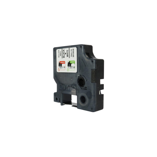 CINTA DYMO ELEC. 45013 NEGRO SOBRE BLANCO 12 MM