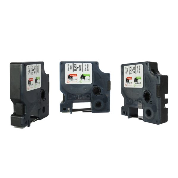 CINTA DYMO ELEC. 45013 NEGRO SOBRE BLANCO 12 MM