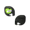 CINTA PAPEL LETRATAG NEGRO SOBRE BLANCO 10697 12 MM CON 2 PZS
