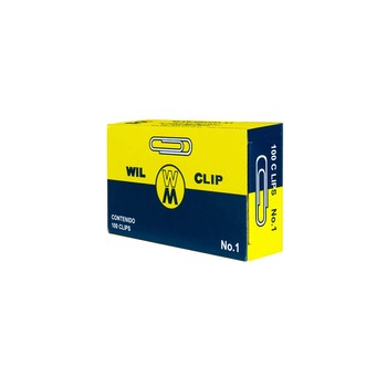 CLIP ESTANDAR NUMERO 1 CAJA CON 100 PZS