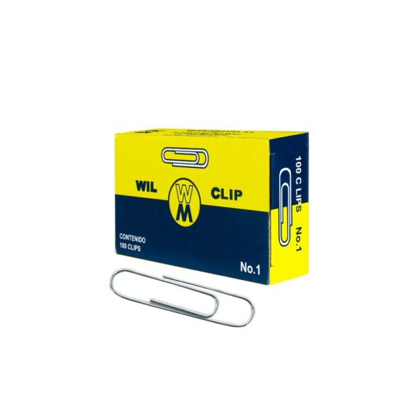 CLIP ESTANDAR NUMERO 1 CAJA CON 100 PZS