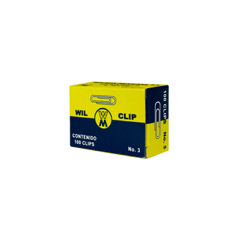 CLIP ESTANDAR NUMERO 3 CAJA CON 100 PZS PZS