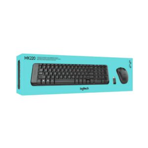 COMBO LOGITECH TECLADO MOUSE MK220 USB INALAMBRICO
