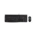 COMBO TECLADO Y MOUSE LOGITECH MK120 ALAMBRICO USB COLOR NEGRO
