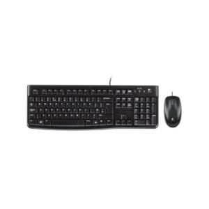 COMBO TECLADO Y MOUSE LOGITECH MK120 ALAMBRICO USB COLOR NEGRO