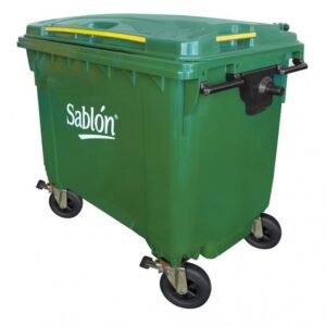 CONTENEDOR DE BASURA 660 LITROS VERDE 8626VD