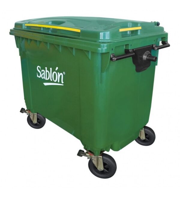 CONTENEDOR DE BASURA 660 LITROS VERDE 8626VD
