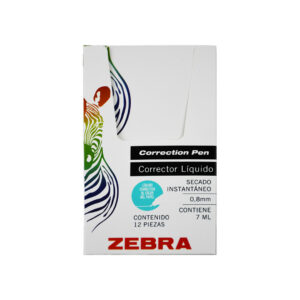 CORRECTOR-LIQUIDO-TIPO-PLUMA-ZEBRA-CORRECTION-PEN-CAJA-C-12_C255-096_1-3 CORRECTOR LIQUIDO TIPO PLUMA ZEBRA CORRECTION PEN CAJA C/12