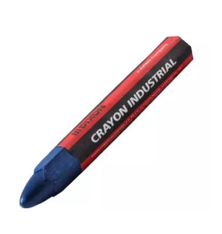 CRAYON INDUSTRIAL HEXAGONAL AZUL CON 10 PIEZAS