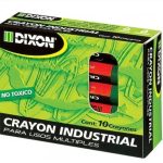 CRAYON INDUSTRIAL HEXAGONAL NEGRO CON 10 PIEZAS