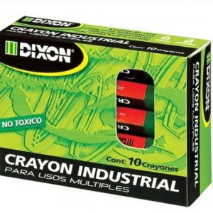 CRAYON INDUSTRIAL HEXAGONAL NEGRO CON 10 PIEZAS