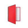 CUADERNO ESPIRAL FORMA FRANCESA BOOK CUADRO CHICO 100 HOJAS PASTA DURA