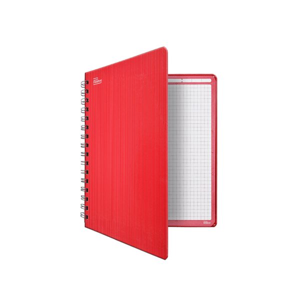 CUADERNO ESPIRAL FORMA FRANCESA BOOK CUADRO CHICO 100 HOJAS PASTA DURA