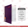 CUADERNO ESPIRAL FORMA FRANCESA CUADRO CHICO 0186 CON 100 HOJAS