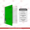 CUADERNO ESPIRAL FORMA FRANCESA CUADRO GRANDE 0184 CON 100 HOJAS