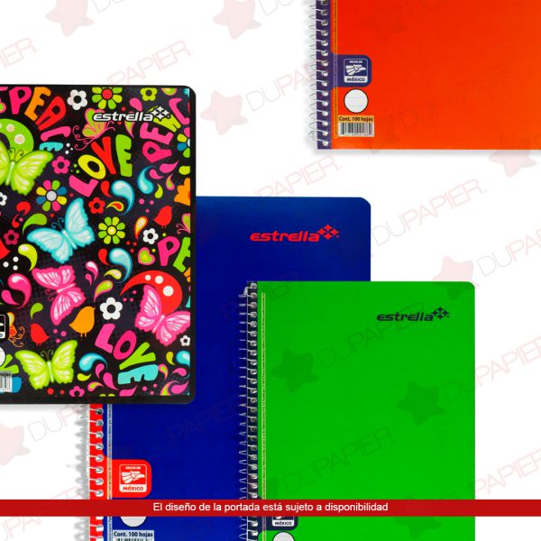 CUADERNO ESPIRAL FORMA FRANCESA RAYA 0178 CON 100 HOJAS