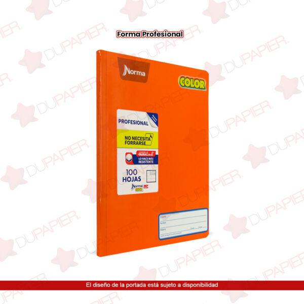 CUADERNO NORMACOLOR PROFESIONAL COSIDO CUADRO GRANDE CON 100 HOJAS