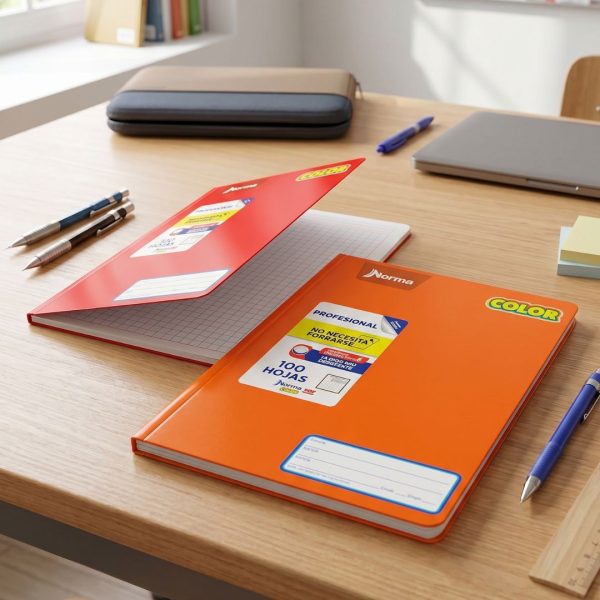 CUADERNO NORMACOLOR PROFESIONAL COSIDO CUADRO GRANDE CON 100 HOJAS