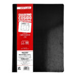 CUADERNO PROFESIONAL COSIDO FIRST CLASS CUADRO GRANDE 3121 NEGRO CON 100 HOJAS