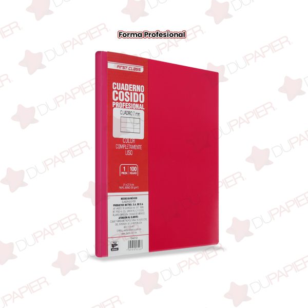 CUADERNO-PROFESIONAL-COSIDO-FIRST-CLASS-CUADRO-GRANDE-3123-ROSA-MEXICANO-100-HJS_C308-030_12 CUADERNO PROFESIONAL COSIDO FIRST CLASS CUADRO GRANDE 3123 ROSA MEXICANO 100 HJS