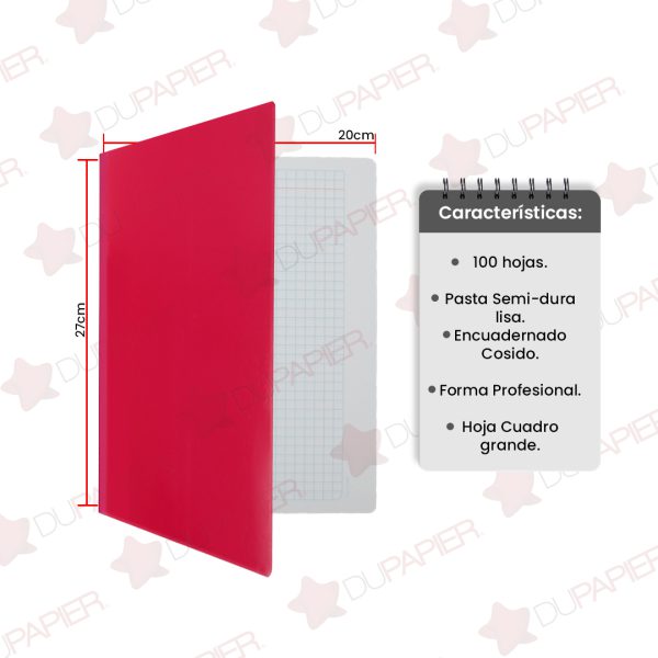 CUADERNO-PROFESIONAL-COSIDO-FIRST-CLASS-CUADRO-GRANDE-3123-ROSA-MEXICANO-100-HJS_C308-030_13 CUADERNO PROFESIONAL COSIDO FIRST CLASS CUADRO GRANDE 3123 ROSA MEXICANO 100 HJS