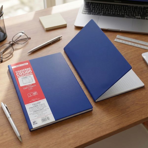 CUADERNO-PROFESIONAL-COSIDO-FIRST-CLASS-CUADRO-GRANDE-8311-AZUL-MARINO-100-HJS_C308-028_14 CUADERNO PROFESIONAL COSIDO FIRST CLASS CUADRO GRANDE 8311 AZUL MARINO 100 HJS
