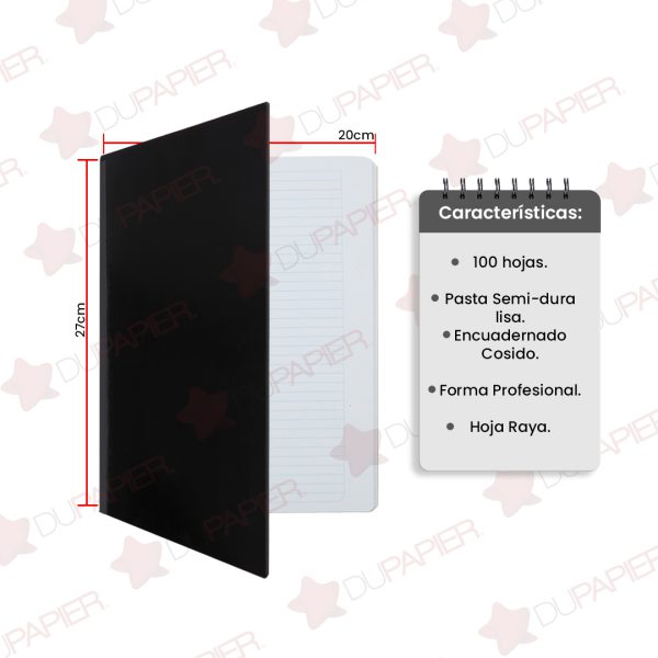 CUADERNO-PROFESIONAL-COSIDO-FIRST-CLASS-RAYA-3113-NEGRO-CON-100-HOJAS_C308-017_12 CUADERNO PROFESIONAL COSIDO FIRST CLASS RAYA 3113 NEGRO CON 100 HOJAS