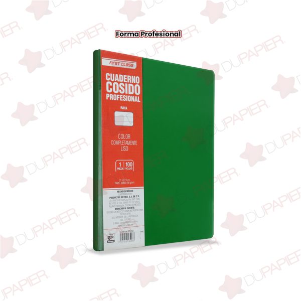 CUADERNO-PROFESIONAL-COSIDO-FIRST-CLASS-RAYA-8506-VERDE-OSCURO-CON-100-HOJAS_C308-020_13 CUADERNO PROFESIONAL COSIDO FIRST CLASS RAYA 8506 VERDE OSCURO CON 100 HOJAS