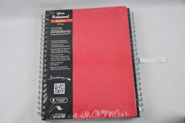 CUADERNO PROFESIONAL CUADRO GRANDE CON 100 HOJAS