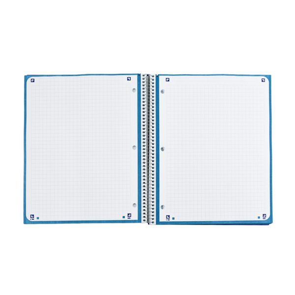 CUADERNO PROFESIONAL EUROPEAN PASTA DURA CUADRO GRANDE CON ESPIRAL 80 HOJAS AZM