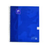 CUADERNO PROFESIONAL EUROPEAN PASTA DURA CUADRO GRANDE CON ESPIRAL 80 HOJAS AZM