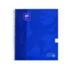 CUADERNO PROFESIONAL EUROPEAN PASTA DURA RAYA CON ESPIRAL 80 HOJAS AZUL MARINO