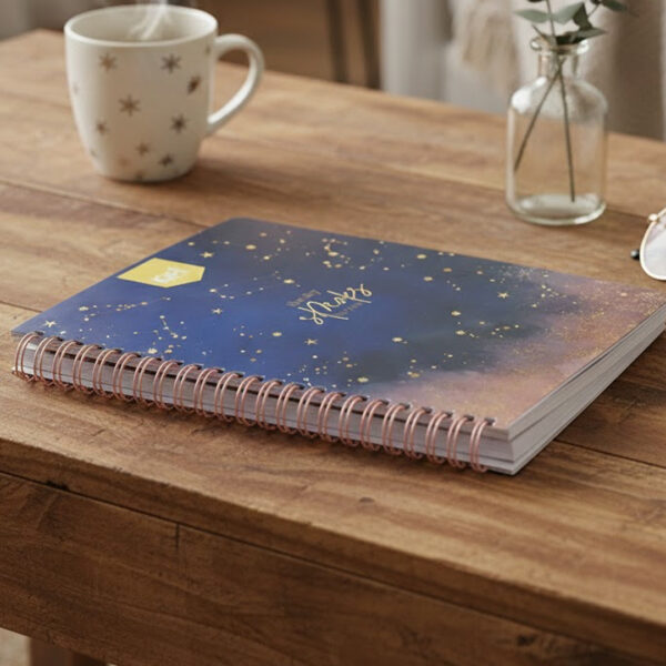 CUADERNO PROFESIONAL KIUT PASTA DURA CUADRO GRANDE CON ESPIRAL 200 HOJAS
