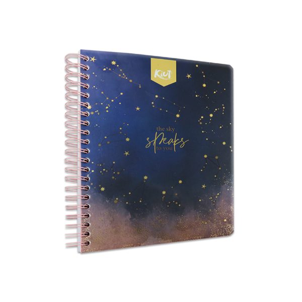 CUADERNO PROFESIONAL KIUT PASTA DURA CUADRO GRANDE CON ESPIRAL 200 HOJAS