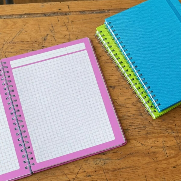 CUADERNO PROFESIONAL PASTA DURA CUADRO GRANDE CON ESPIRAL DE 200 HOJAS