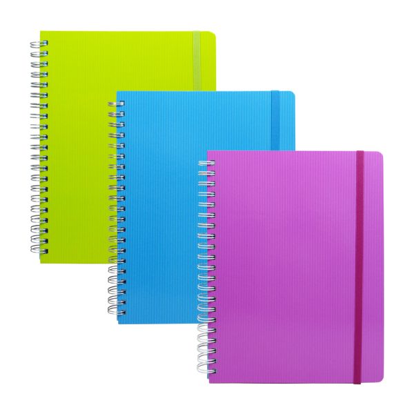 CUADERNO PROFESIONAL PASTA DURA CUADRO GRANDE CON ESPIRAL DE 200 HOJAS