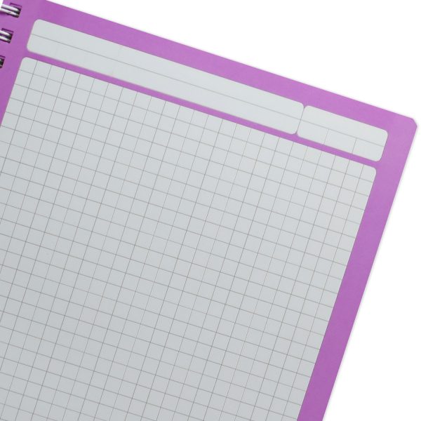 CUADERNO PROFESIONAL PASTA DURA CUADRO GRANDE CON ESPIRAL DE 200 HOJAS