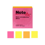 CUBO NOTAS ADHESIVAS NOTE-FIX NEON NF4-N 3X3 PULGADAS DE 400 HOJAS