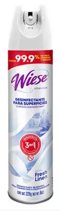 DESINFECTANTE AEROSOL WIESE 236ML FRESH LINEN