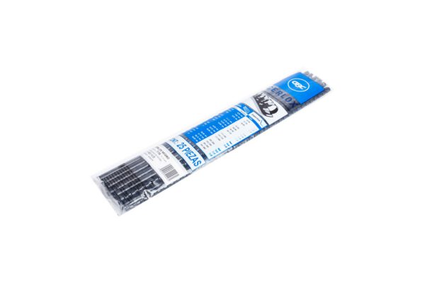 ESPIRAL CERLOX NEGRO DE 7/16 PULGADAS PARA 65 HOJAS CON 25 PZS