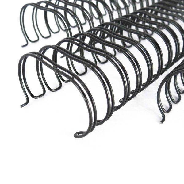 ESPIRAL WIRE-O METALICO NEGRO 1 1/4 PULGADAS PASO 2:1 CON 20 PZS