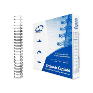 ESPIRAL WIRE-O METALICO NEGRO 7/8PULGADAS PASO 2:1 CON 35 PZS