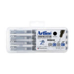 ESTILOGRAFO ARTLINE ESTUCHE CON 4 PIEZAS 0.1, 0.3 , 0.5 Y 0.7 MM